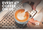 Every 6th Coffee Free at Muffin Break