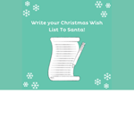 Write Your Christmas Wish List To Santa!