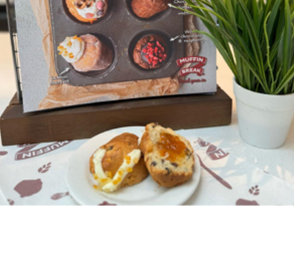 Apricot Hot Cross Buns at Muffin Break!